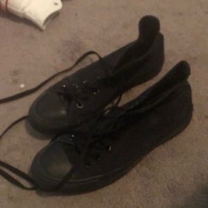 All black converse